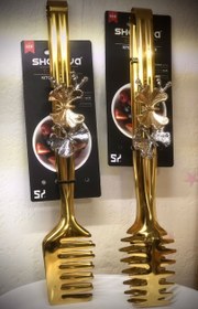 تصویر انبر سالاد استیل 