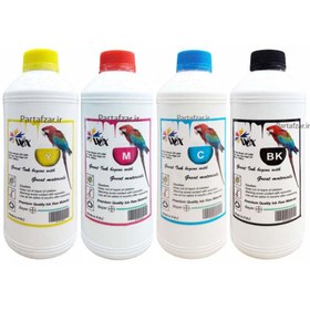 تصویر جوهر لیتری 4 رنگ Epson Wox Epson Wox Dye ink 1liter Pack 4 Color