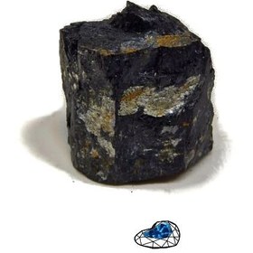 تصویر سنگ تورمالین سیاه (شول) نمونه اصل و معدنی S1096 
