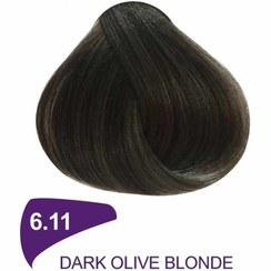 تصویر رنگ مو زیتونی بدون آمونیاک دینوری شماره 6.11 و 8.11 