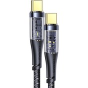 تصویر کابل سوپر فست شارژ دو سر تایپ سی 1.2 متری 100 وات یوسامز USAMS US-SJ574 Type-C to Type-C PD Data Cable 