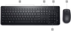 تصویر کیبورد و ماوس بی سیم دل مدل KM3322W ا KM3322W Wireless Mouse Keyboard KM3322W Wireless Mouse Keyboard