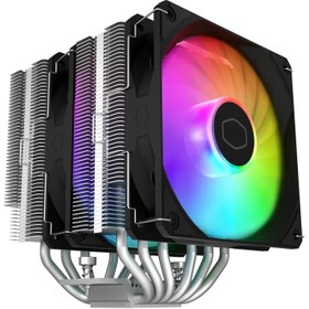 تصویر فن خنک کننده پردازنده کولر مستر مدل Cooler Master 212 HALO BLACK 