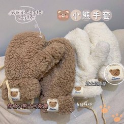 تصویر دستکش تدی وارداتی - سفید 