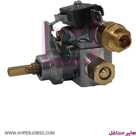 تصویر شیر اجاق گاز 90 درجه ترموکوپل دار ریاضت thermocouple valve 90 degree riazat