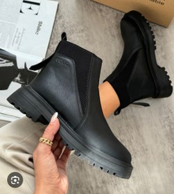 تصویر نیم بوت زنانه اکو مدل ۹۵ چرم مشکی 