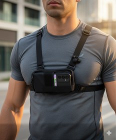تصویر هولدر سینه ای موبایل 