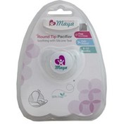 تصویر پستانک نوک گرد قابدار مایا 6 تا 12 ماه maya round tip pacifier 6 12