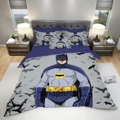 تصویر روتختی پسرانه طرح بتمن کد 593 Boy's bedspread, Batman design, code 593