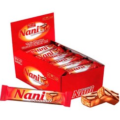 تصویر شکلات مغز دار نانی کارامل شیرین عسل وزن ۸۰۰ گرم 
