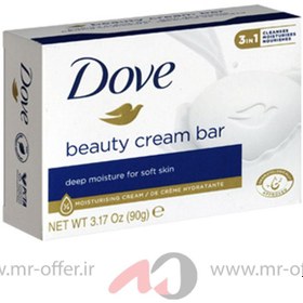 تصویر صابون کرمی داو Dove White Beauty Cream Soap