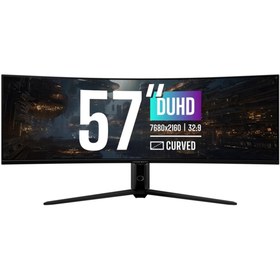 تصویر مانیتور گیمینگ کولر مستر مدل GP57ZS سایز ۵۷ اینچ کیفیت UHD ۱ms ۱۲۰ هرتز 