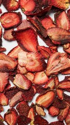 تصویر توت فرنگی خشک اسلایس Dried Strawberry