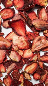 تصویر توت فرنگی خشک اسلایس Dried Strawberry