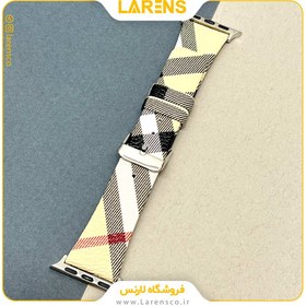 تصویر لارنس | قیمت و خرید بند Leather سري Burberry اپل واچ 38/40/41mm طرح Style1 