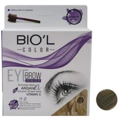 تصویر کیت رنگ ابرو بیول Biolبلوند دودی روشن-8.1 (A8) 