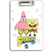 تصویر تخته شاسی چوبی A4 مدل باب اسفنجی BOB Sponja 