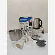 تصویر کامل ترین نسخه خردکن و غذاساز پاناسونیک دو کاسه 4لیتری با تیغه های طلایی تیتانیومی(ارسال رایگان و فوری می باشد ) 