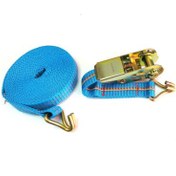 تصویر تسمه برزنتی باربند جغجغه ای کوچک طول 4 متری Ratchet Tow Belt مدل B4 