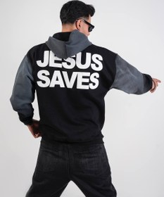 تصویر هودی کثیف دوزی JESUS SAVES 