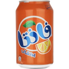 تصویر نوشابه قوطی پرتقالی فانتا 330 سی سی ا Fanta Orange Drink 220 ml Fanta Orange Drink 220 ml