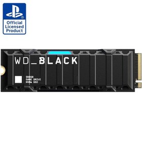 تصویر حافظه اس اس دی اینترنال وسترن دیجیتال مدل Black SN850 PS5 Heatsink M.2 2280 NVMe ظرفیت 1 ترابایت Western Digital Black SN850 PS5 Heatsink M.2 2280 NVMe 1TB Internal SSD
