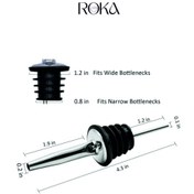 تصویر شات ریز استیل - رنگ: استیل pour spout