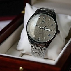 تصویر ساعت مردانه OLEVS استیل تاریخ دار شب تاب 