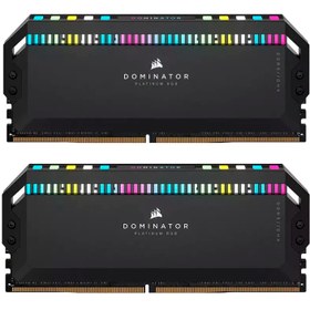 تصویر رم دسکتاپ DDR5 دو کاناله 5200 مگاهرتز کورسیر مدل DOMINATOR PLATINUM RGB RAM CORSAIR 32G 5200 DDR5 DOMINATOR PLATINUM RGB