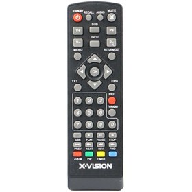 تصویر کنترل گیرنده دیجیتال ایکس ویژن طرح X.vision 885 کنترل گیرنده دیجیتال ایکس ویژن طرح X.vision 885
