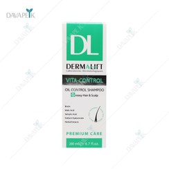 تصویر شامپو درمالیفت مدل ویتا کنترل مناسب موی چرب حجم ۲۰۰ میلی لیتر 