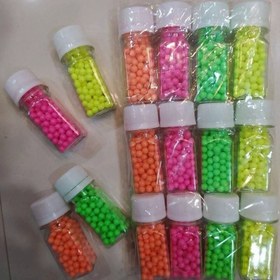 تصویر ساچمه پلاستیکی رنگی قوطی مخصوص تفنگ اسباب بازی ساجمه 