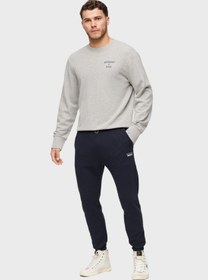 تصویر شلوار راحتی با جزئیات جیب و لوگو برند superdry Logo Print Pocket Detail Sweatpants