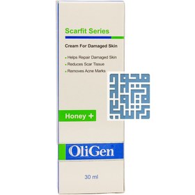 تصویر کرم ژل ترمیم کننده اسکارفیت الی ژن Oligen Scarfit Damaged Skin Repair Cream Gel