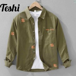 تصویر پیراهن کتان طرحدار 