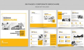 تصویر بروشور مدرن شرکتی – Corporate brochure template 