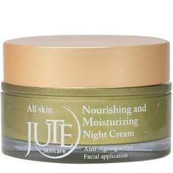 تصویر کرم شب ژوت مدل آنتی ایجینگ ضد چروک 30 میل Jute Nourishing And Moisturizing Night Cream 30m