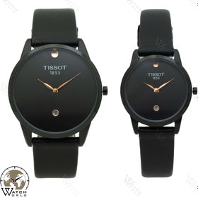 تصویر ساعت مچی عقربه ای ست زنانه و مردانه تیسوت - ست TISSOT 1853 PREMIER T77156G,L