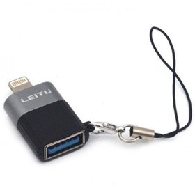 تصویر مبدل لایتنینگ OTG لیتو مدل L0-1 leitu l0-1 otg lightning usb