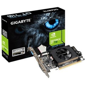 تصویر کارت گرافیک گیگابایت مدل ا GigaByte GV-N710D3-1GL Graphics Card - 1GB GigaByte GV-N710D3-1GL Graphics Card - 1GB