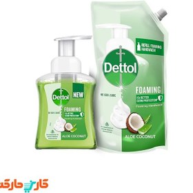 تصویر مایع دستشویی با رایحه نارگیل دتول (Dettol) 175 میلی لیتر مجموعه 2 عددی 