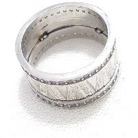 تصویر حلقه ازدواج اسپرت ارزان | نقره 925 روکش طلا سفید 