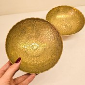 تصویر کاسه آجیل خوری برنجی هندی 