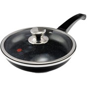 تصویر تابه تک دسته سایز 24 گرانیت درب دار ام جی اس 