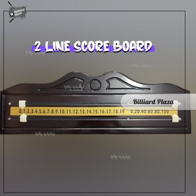 تصویر تابلو امتیاز (اسکور بورد) اسنوکر 2 ردیف نمراتور ( چرتکه) 2 ردیف