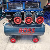 تصویر کمپرسور باد باس مدل 100L ظرفیت ۱۰۰ لیتر سایلنت سه موتوره 