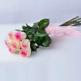 تصویر دسته گل رز صورتی 