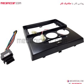 تصویر قاب دور دریچه هوا کولر و بخاری و ضبط وسط داشبورد مانیتوردار 9 اینچ پراید 131 O-RING