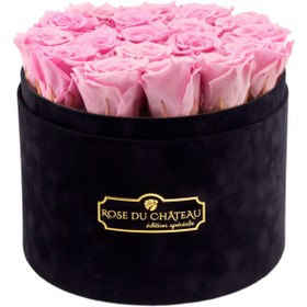 تصویر Pale Pink Eternal Roses in Black Large Flocked Box | کد: ZNB-1IW4 