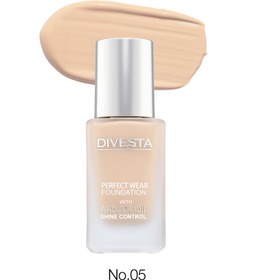 تصویر کرم پودر فول کاور دیوستا شماره 5 divesta super balanced make up